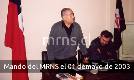 Mando del MRNS en acto 01 de mayo de 2003
