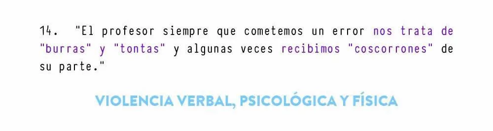 Testimonio violencia de género en el Liceo 7